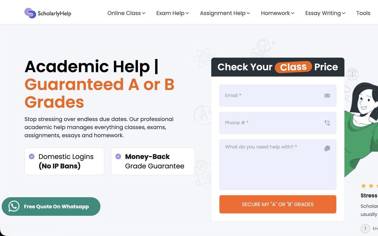 scholarlyhelp.com website review screenshot