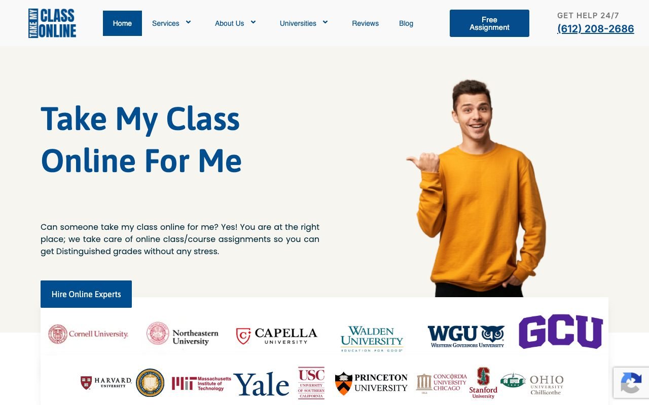 takemyclassonline.net website review screenshot