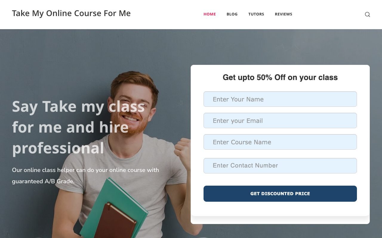 takemyonlinecourseforme.com website review screenshot